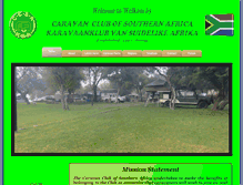 Tablet Screenshot of caravanclubsa.org.za